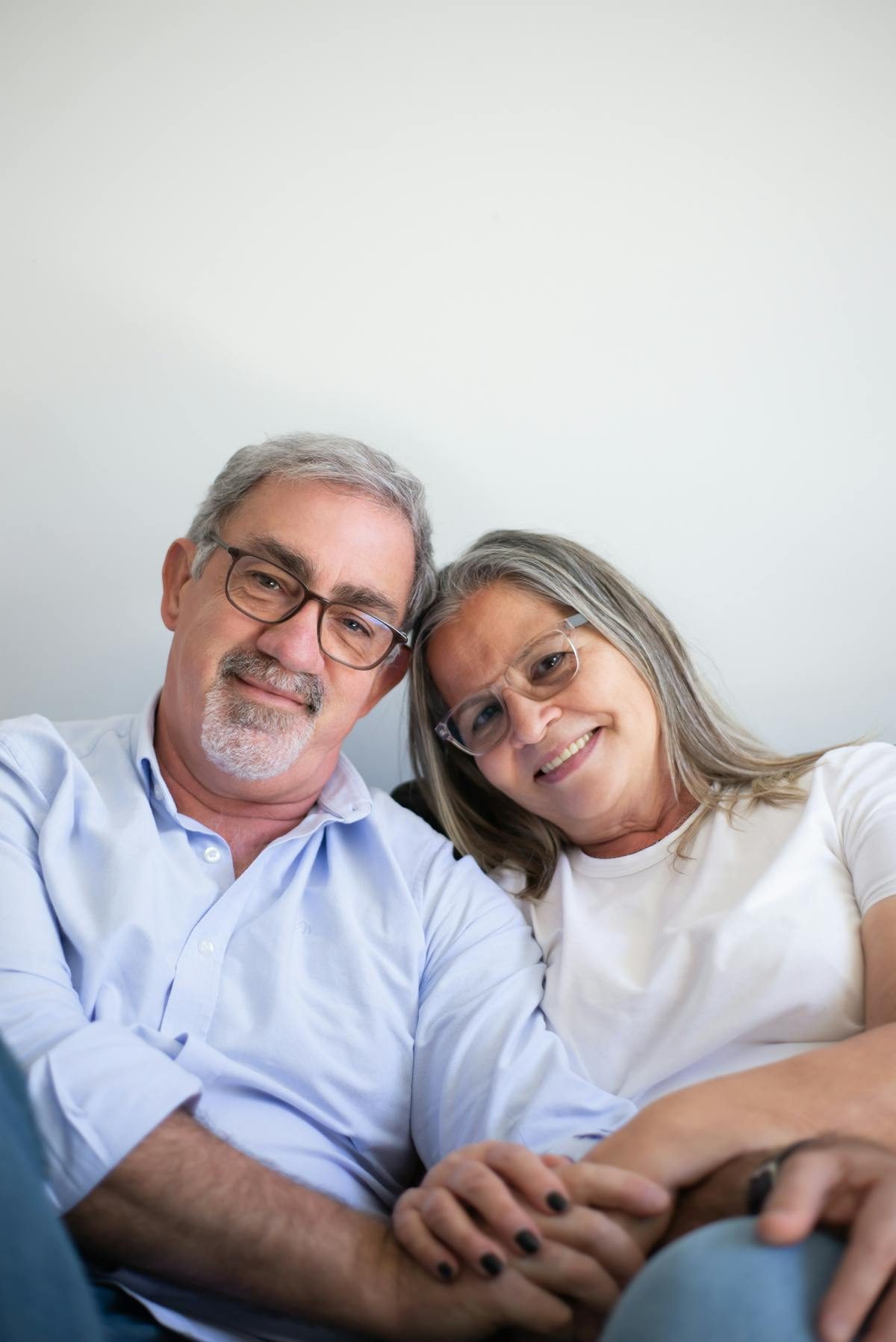 Happy retired couple at peace knowing their savings are protected